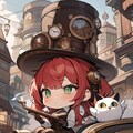スチームパンクの赤髪ちゃん 3枚目