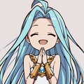 ルリアちゃん「いただきま～す」スタンプ 2枚目