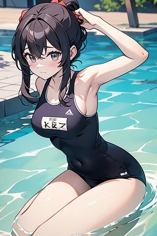 スクール水着の女の子