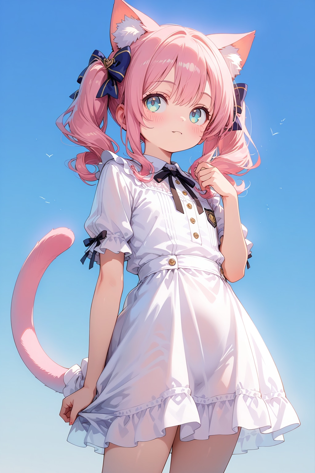 今日2回目の猫耳ピンクちゃん | の人気AIイラスト・グラビア