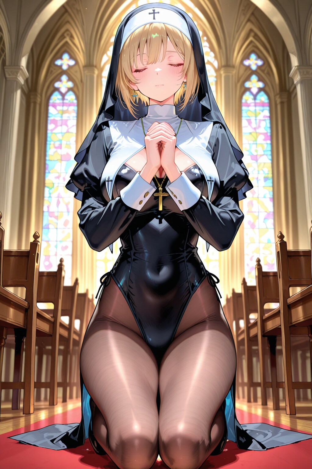 祈る修道女
