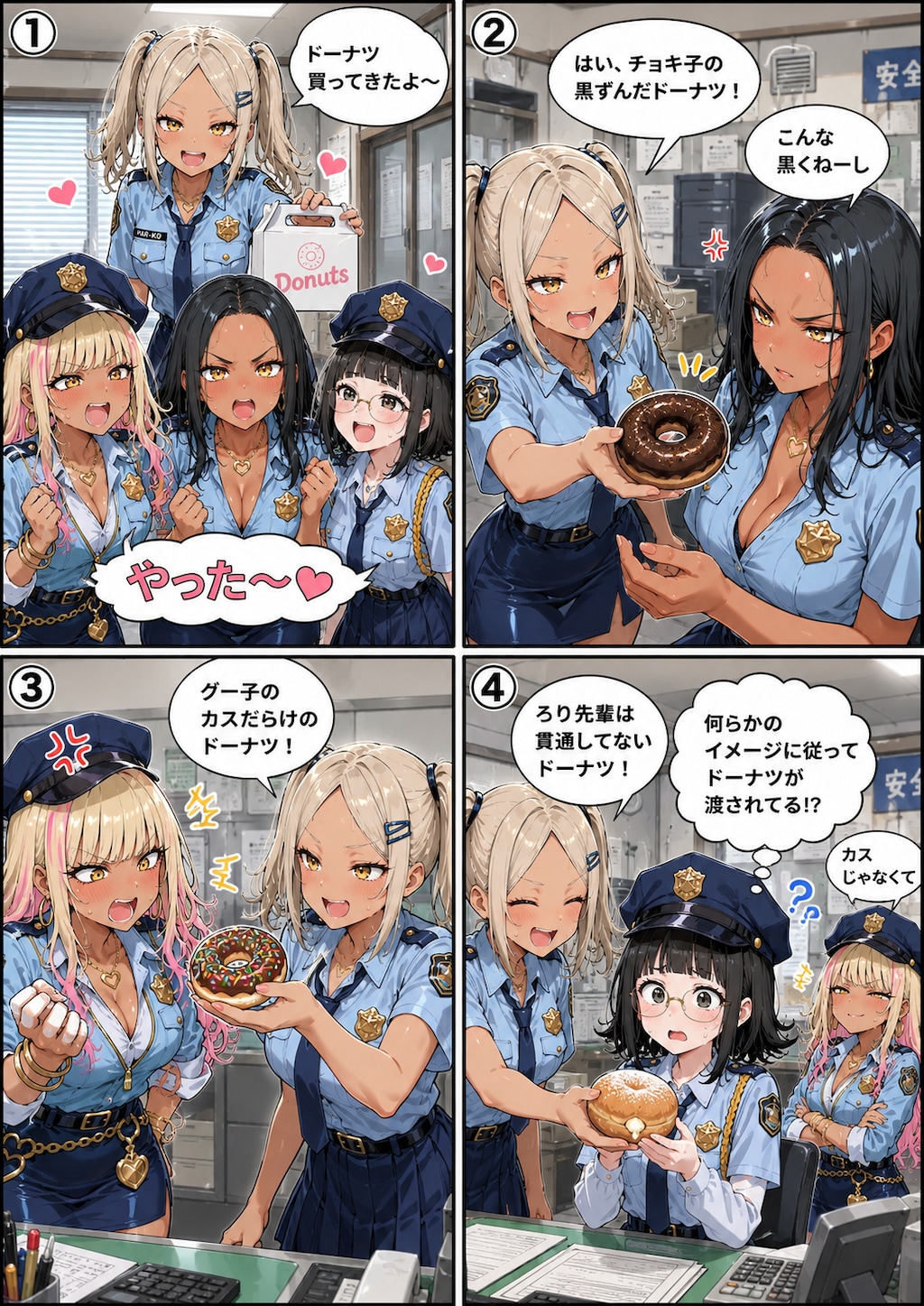 ドーナツ買ってきたよ〜…何らかのイメージ