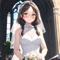 ドキッ！紫陽花だらけの眼鏡三つ編み姉妹の花嫁 9枚目