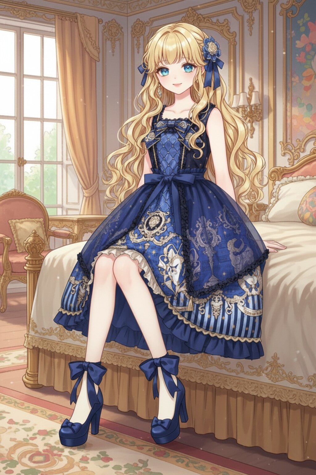 月華を纏う微笑