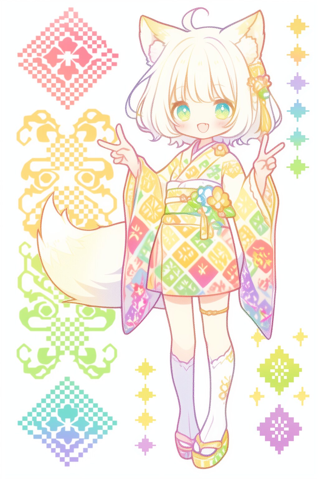 カラフル狐がーる