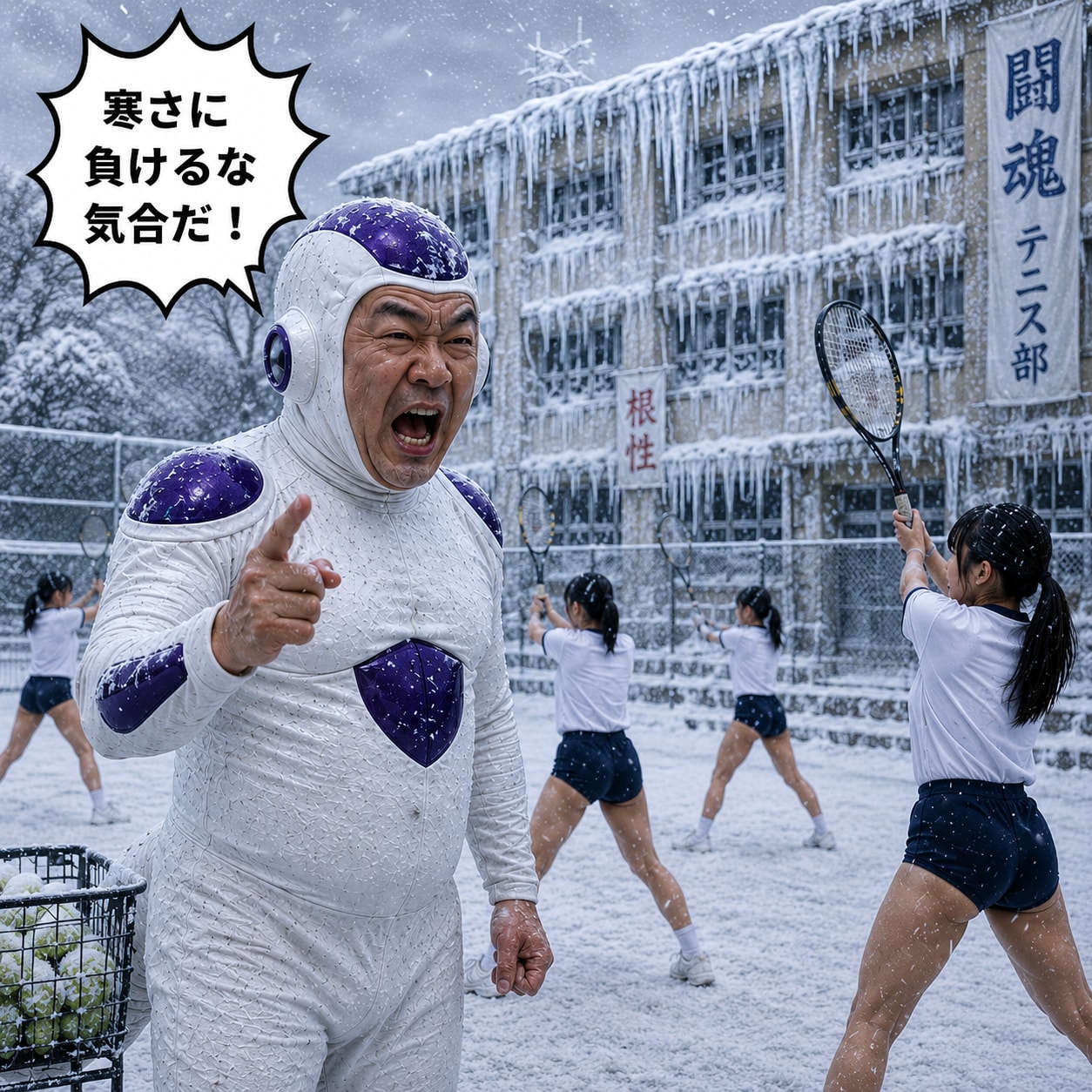 真冬の部活