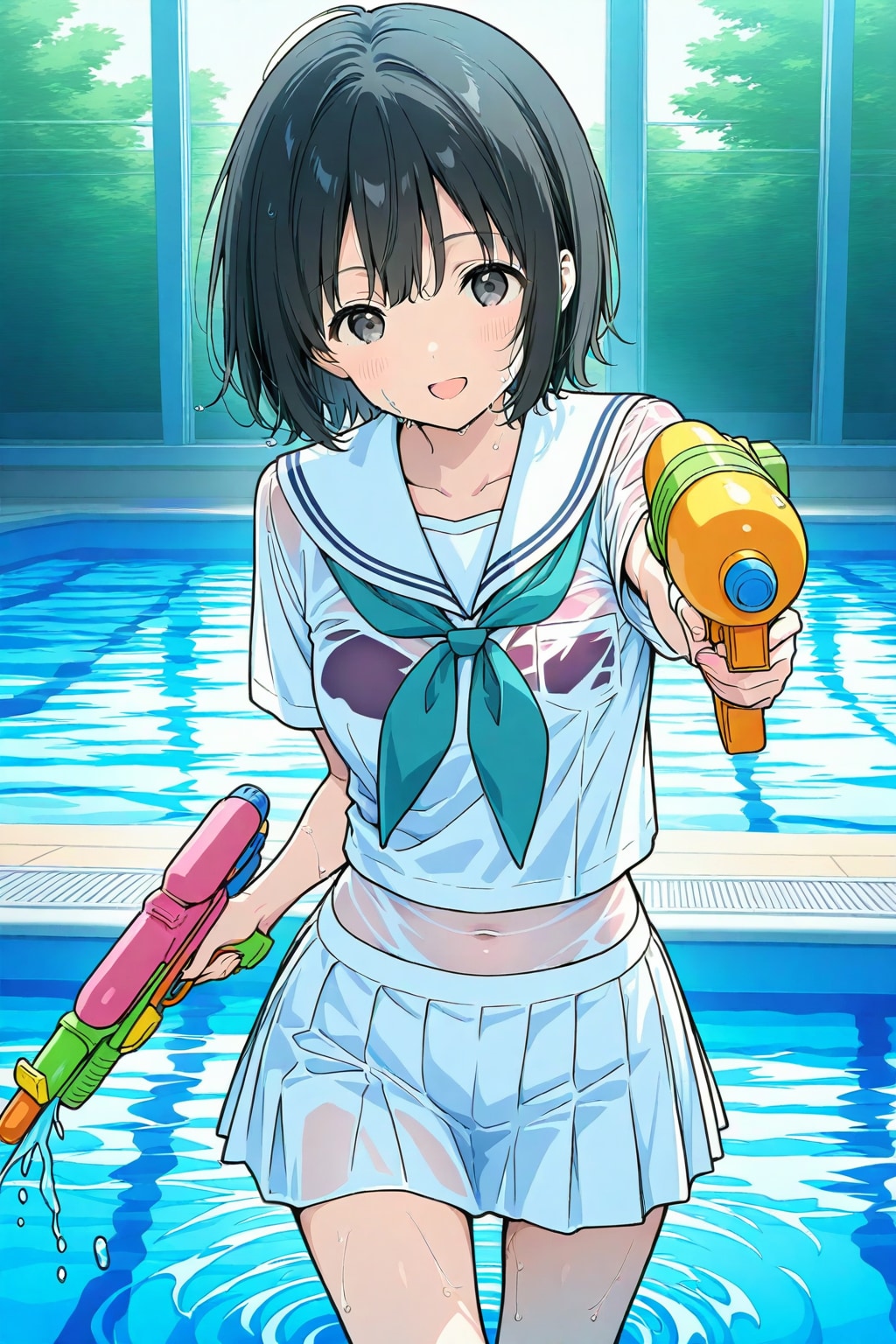 セーラー服のままウォタガン大会