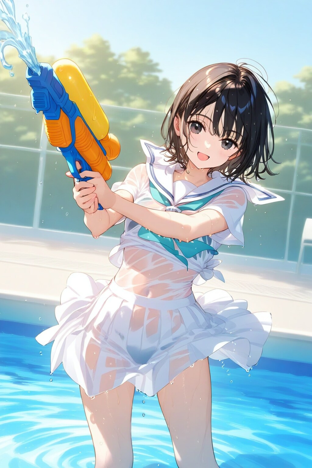 セーラー服のままウォタガン大会