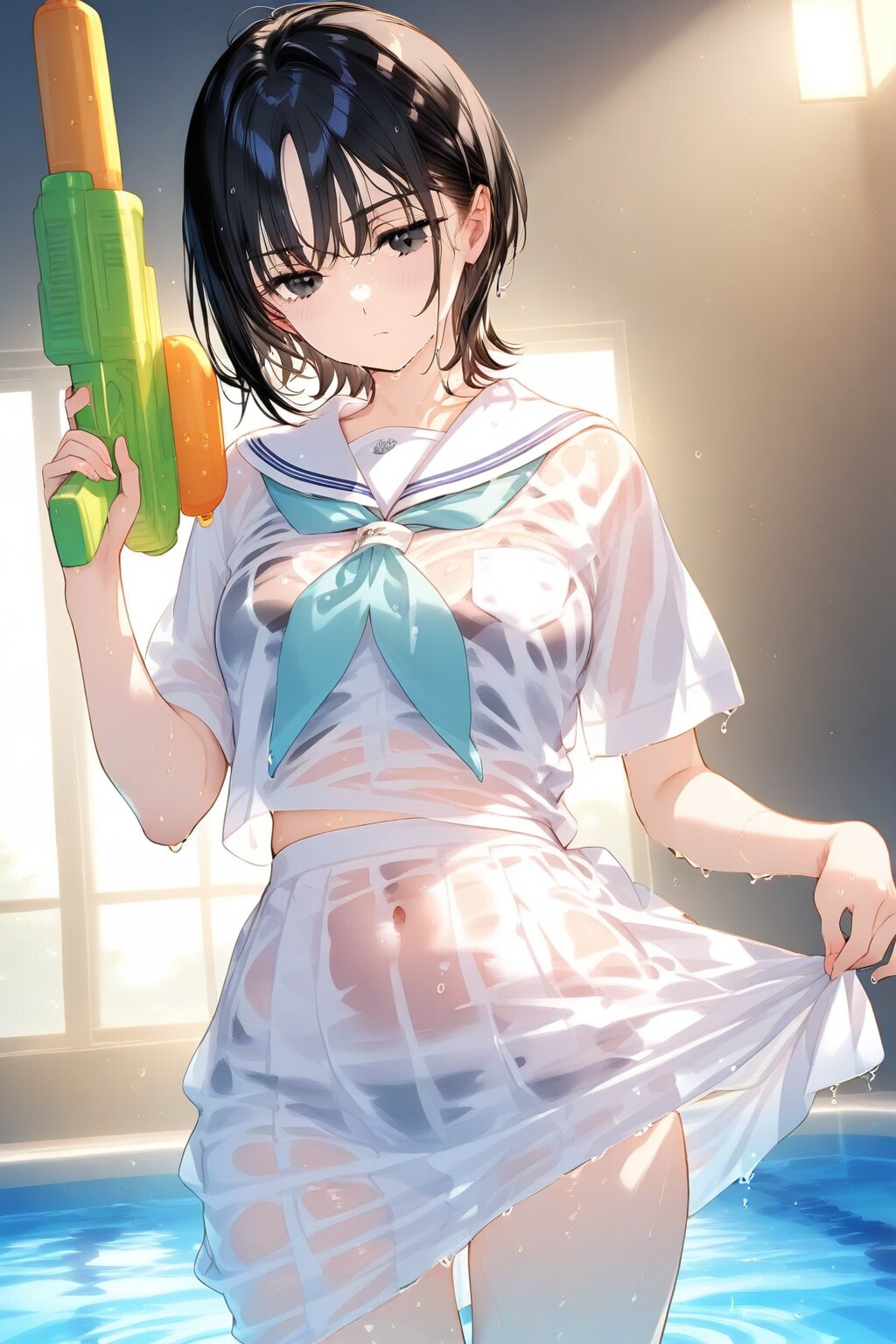 セーラー服のままウォタガン大会