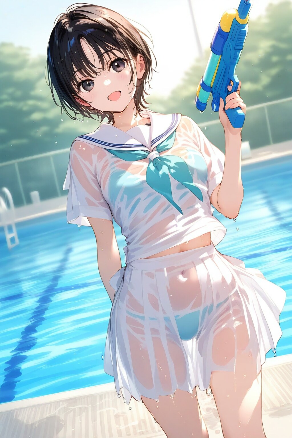 セーラー服のままウォタガン大会