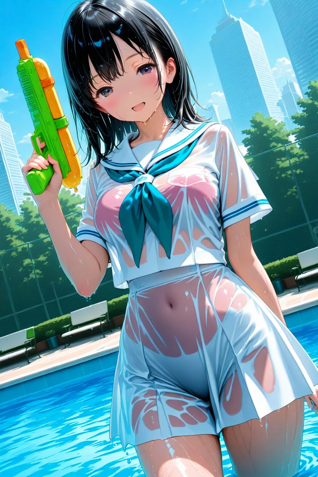 セーラー服のままウォタガン大会