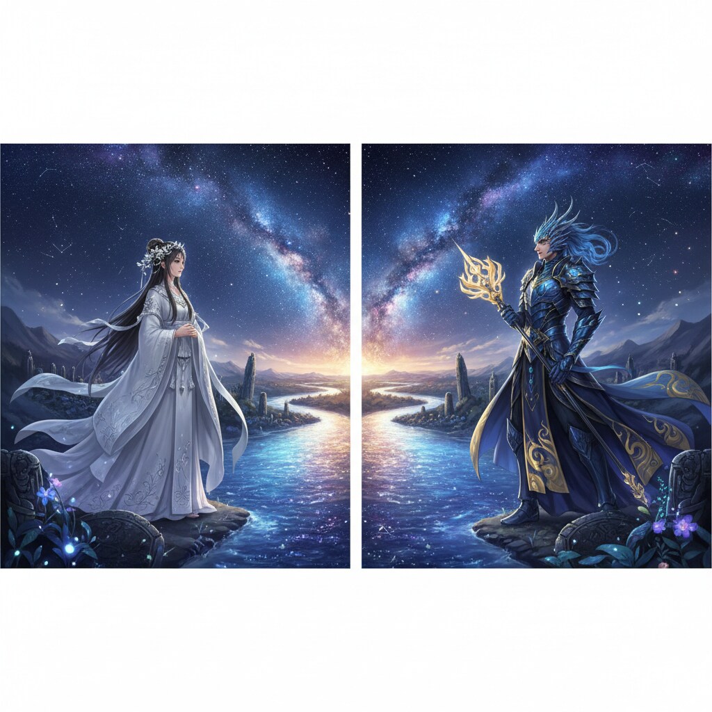 天の川のほとりで君を待つ | の人気AIイラスト・グラビア