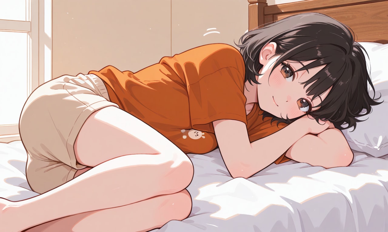 ベッドでゴロゴロ | の人気AIイラスト・グラビア