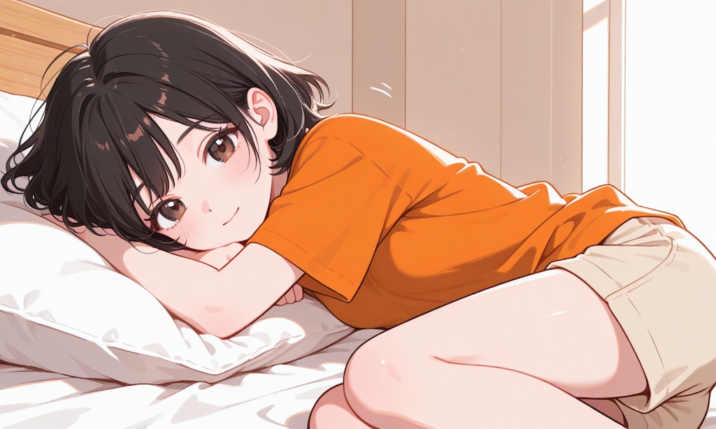 ベッドでゴロゴロ