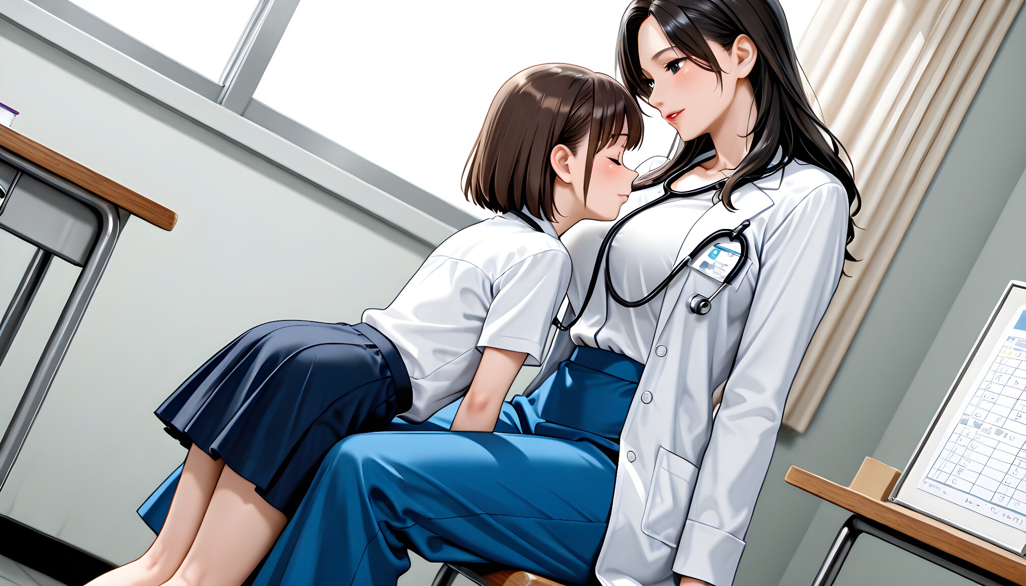 【#保健室】あるある～保健医に甘えに来る女生徒