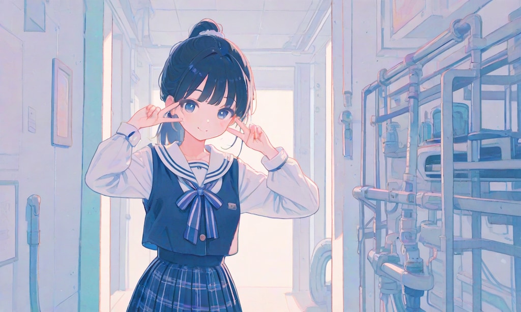 卒業前に思い出の部室で