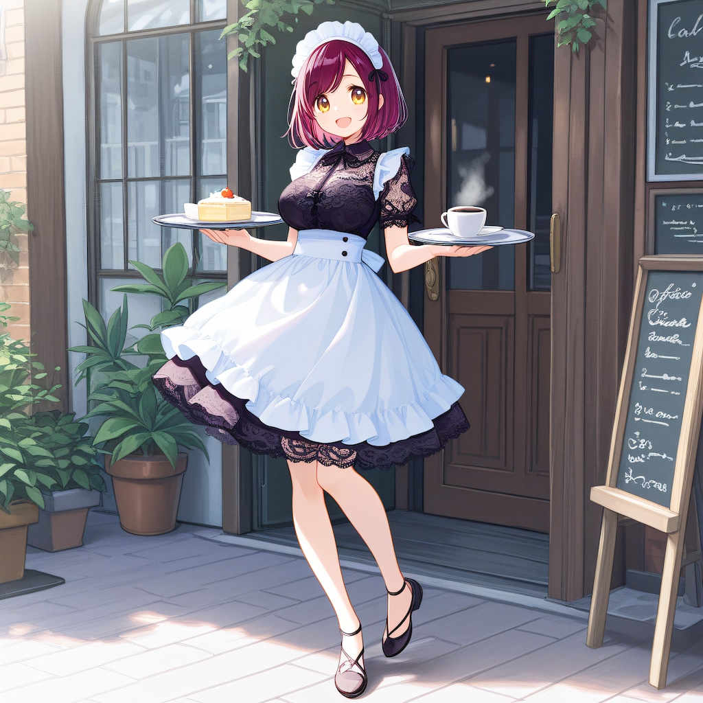 おはようございます（挨拶メイドの芽衣ちゃん）