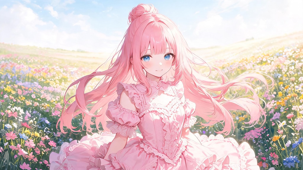 えきどな(ECHIDNA)ちゃんの髪にお団子つけてみた