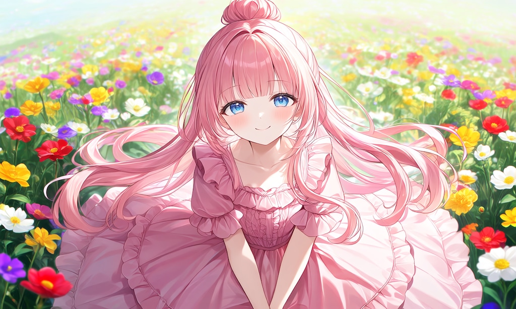 えきどな(ECHIDNA)ちゃんの髪にお団子つけてみた