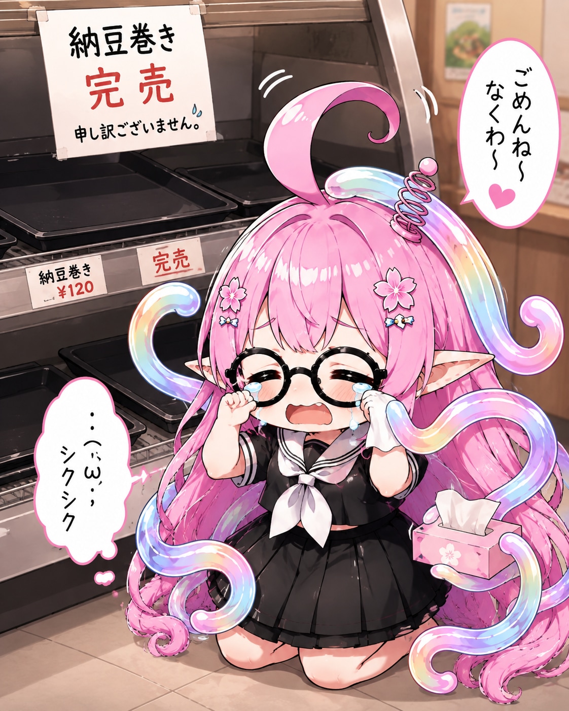 納豆巻きは売り切れでした…