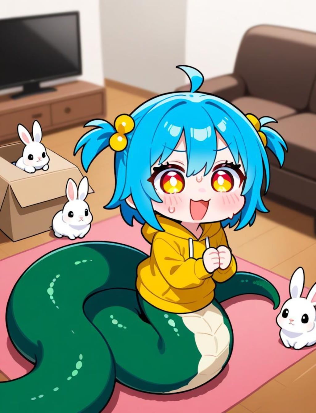 う、うさぎしゃん。