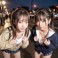 街中でおっぱいを見せつけてくるどすけべなＪＫたち 3枚目