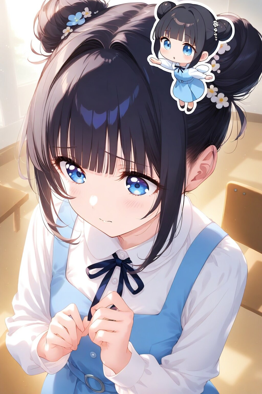 天使にはげまされるおだんごちゃん🍡✨