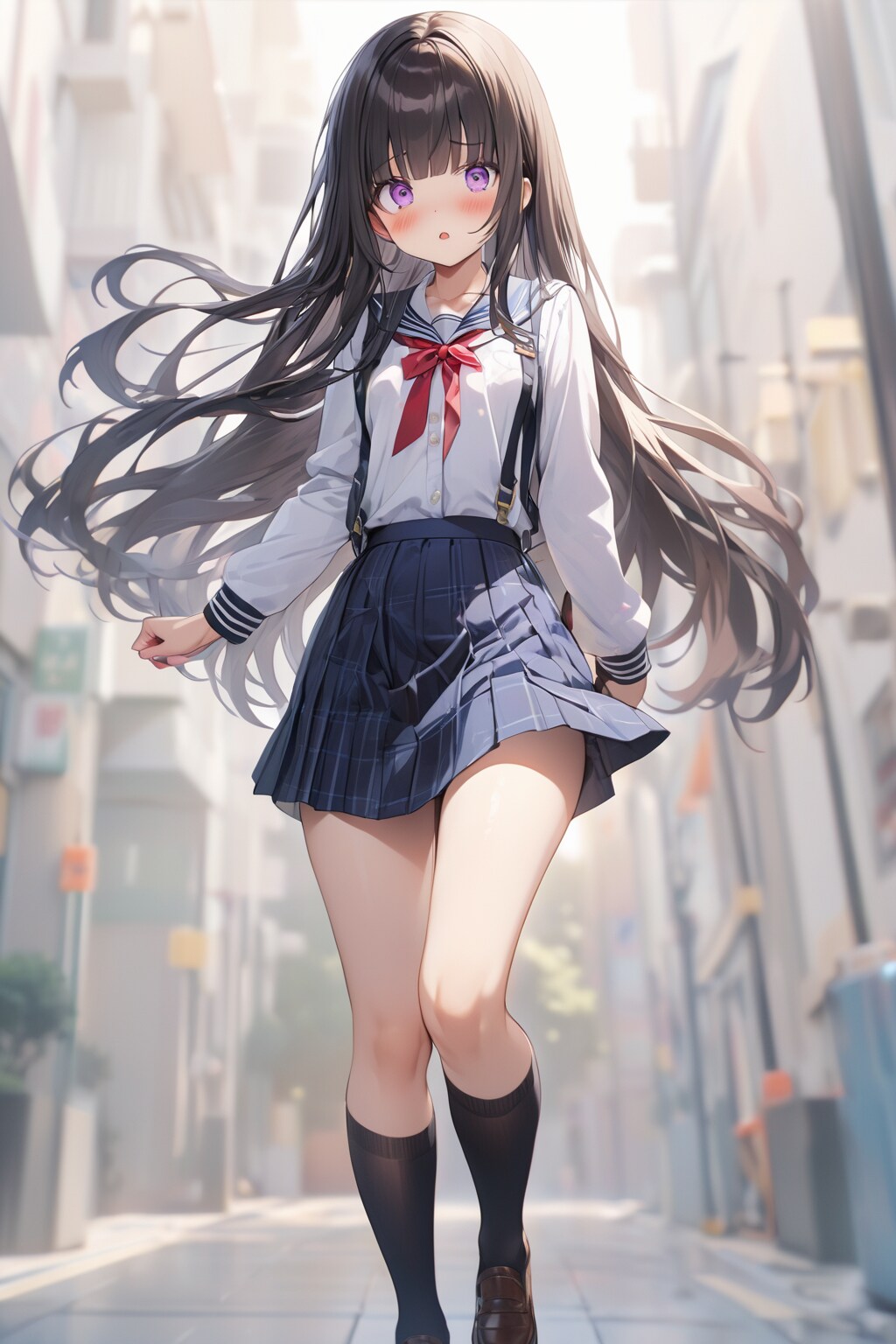 黒髪ちゃん散歩 | の人気AIイラスト・グラビア