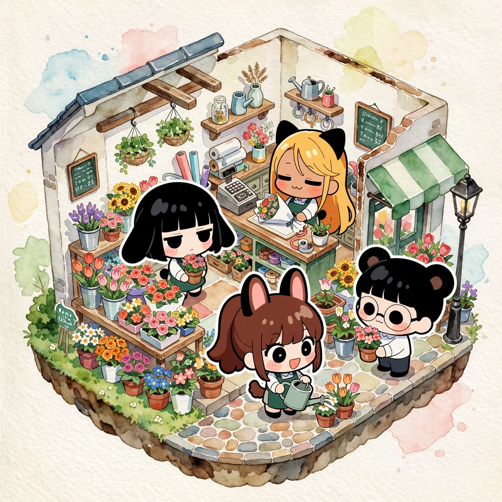 けもみみ花屋さん