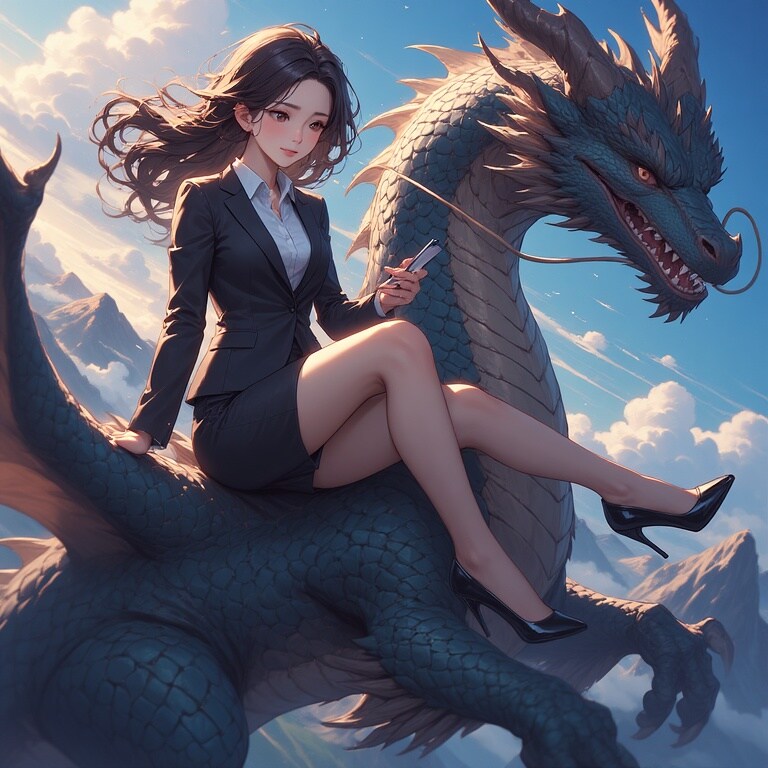 移動はドラゴンで | の人気AIイラスト・グラビア