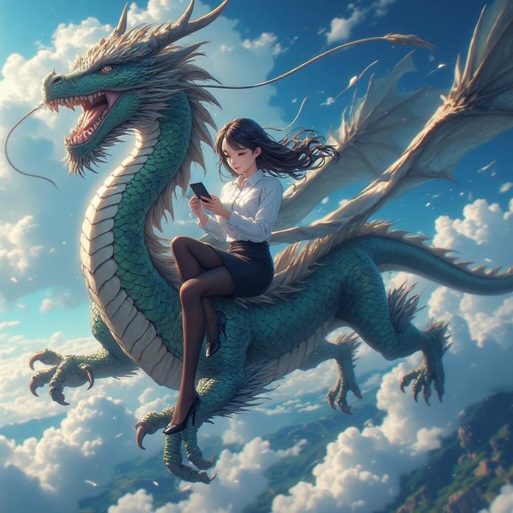 移動はドラゴンで