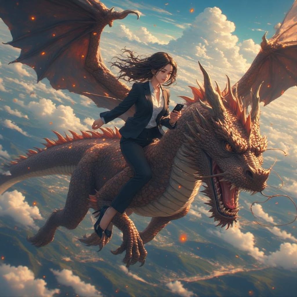 移動はドラゴンで