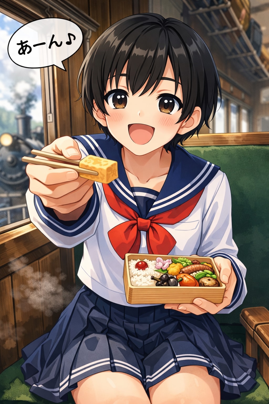 男の娘に食べさせてもらう