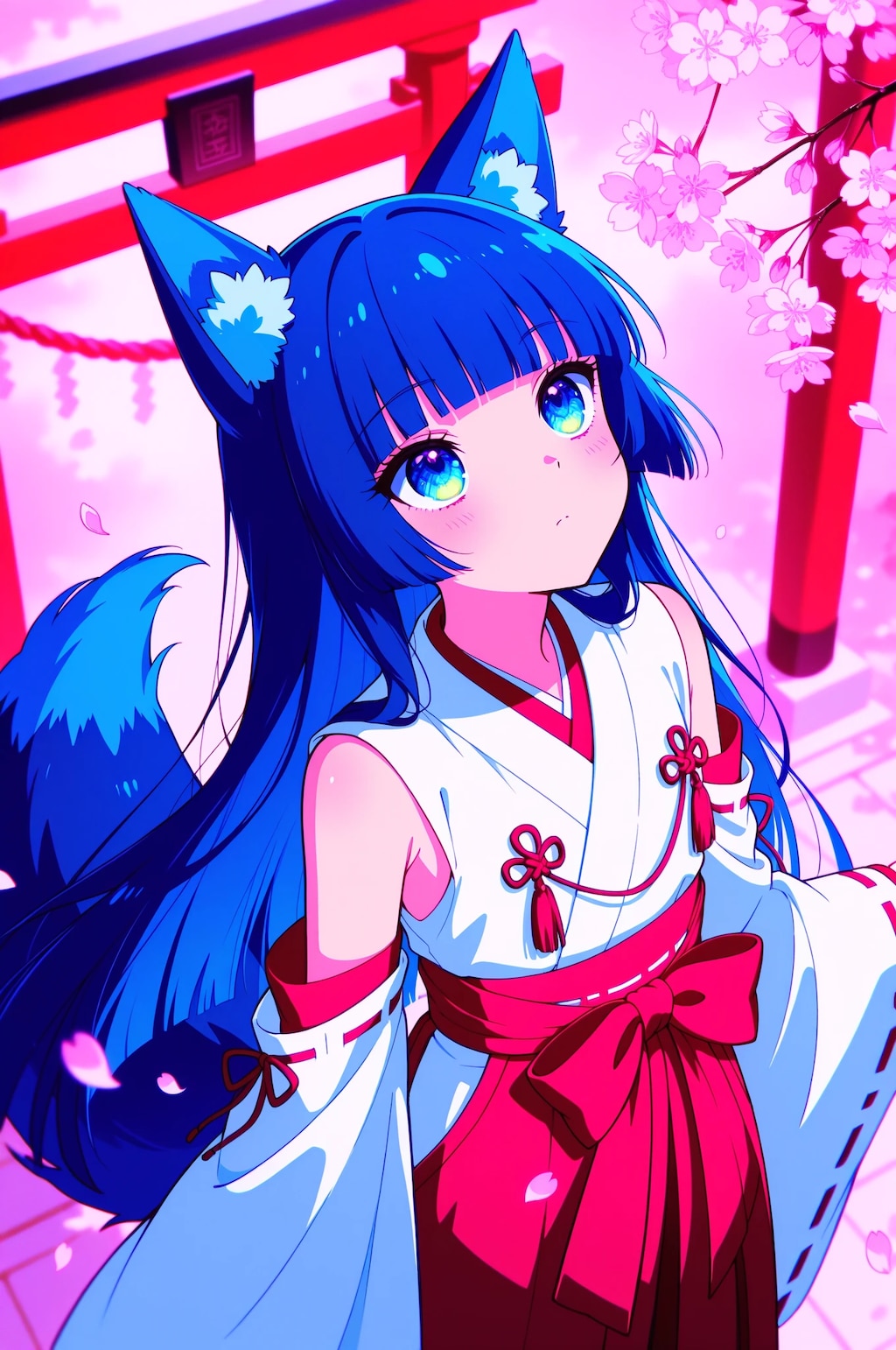 桜を見上げて
