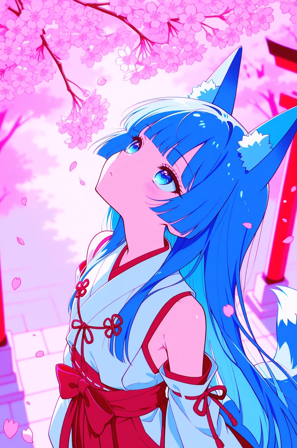 桜を見上げて