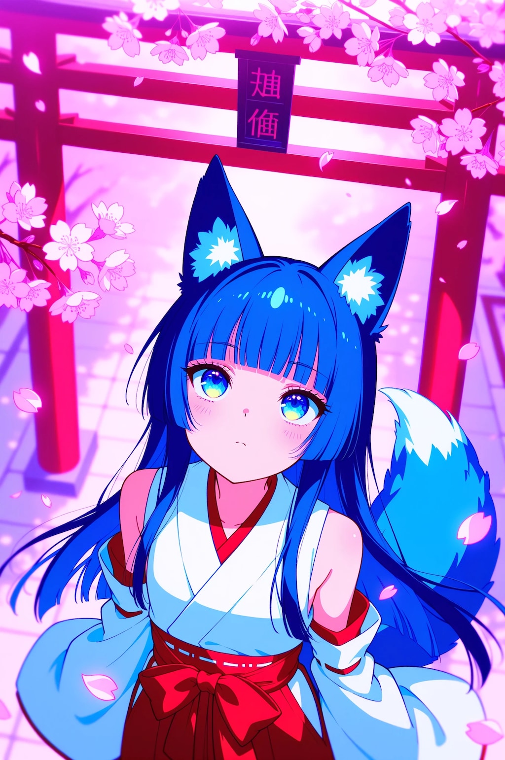 桜を見上げて