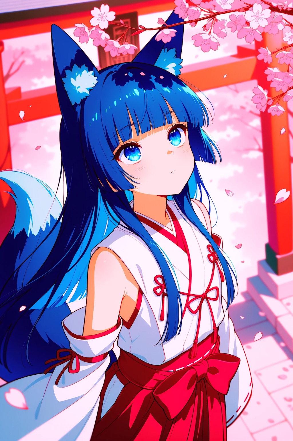 桜を見上げて