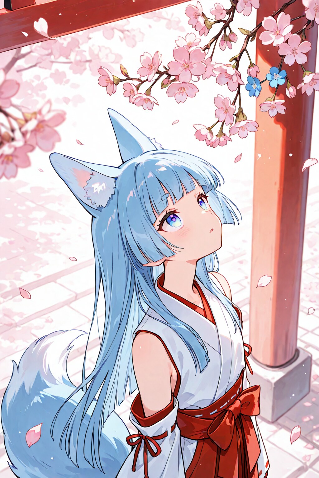 桜を見上げて | の人気AIイラスト・グラビア