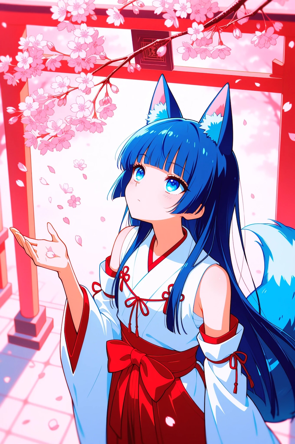 桜を見上げて