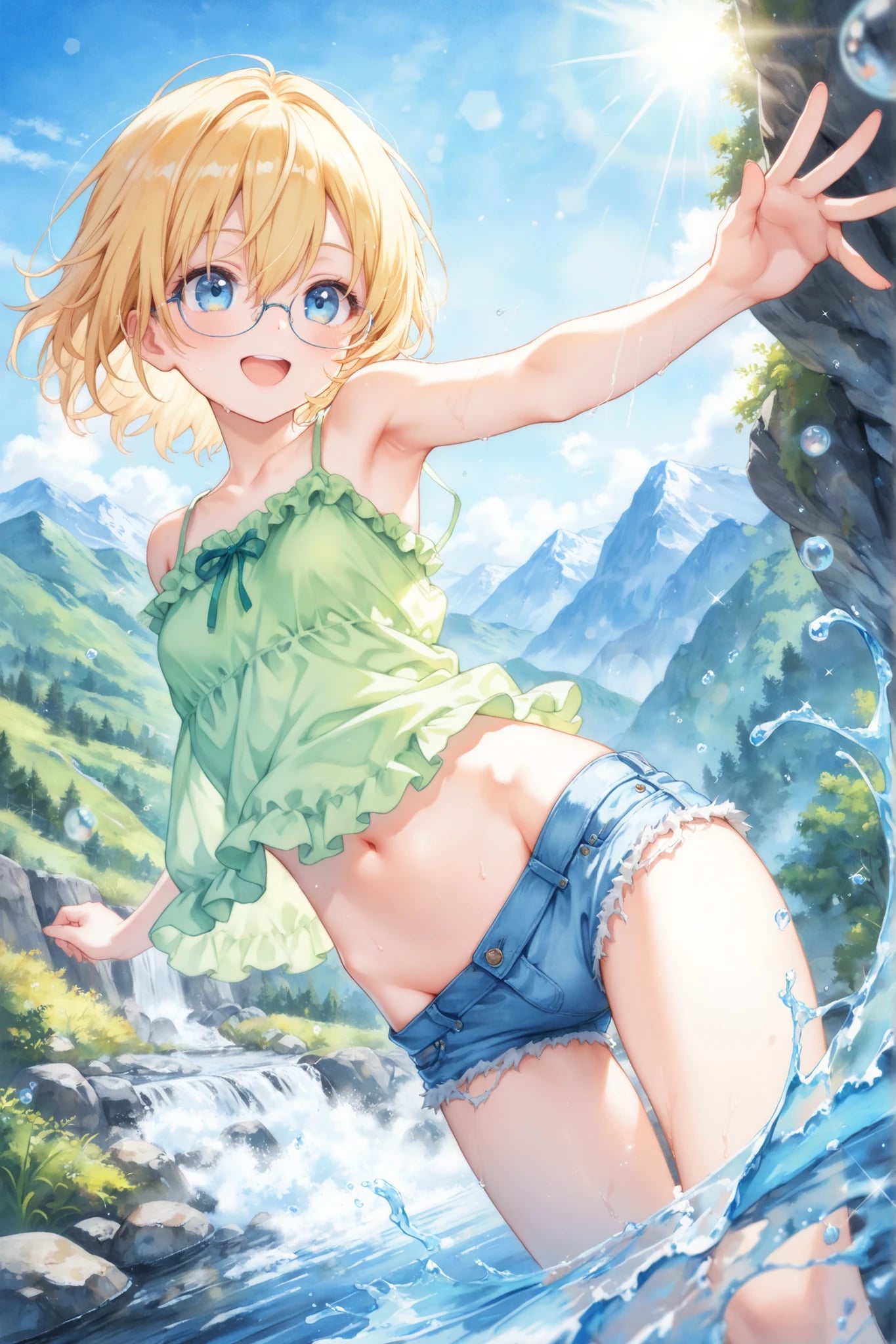 川遊び