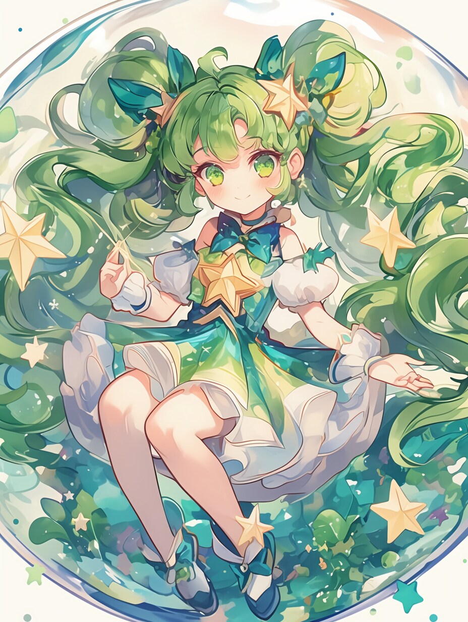 「瓶詰の少女」碧108 | の人気AIイラスト・グラビア