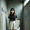 トイレの女生徒 #9 5枚目