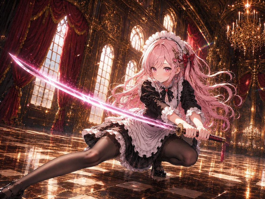 戦うメイドさん