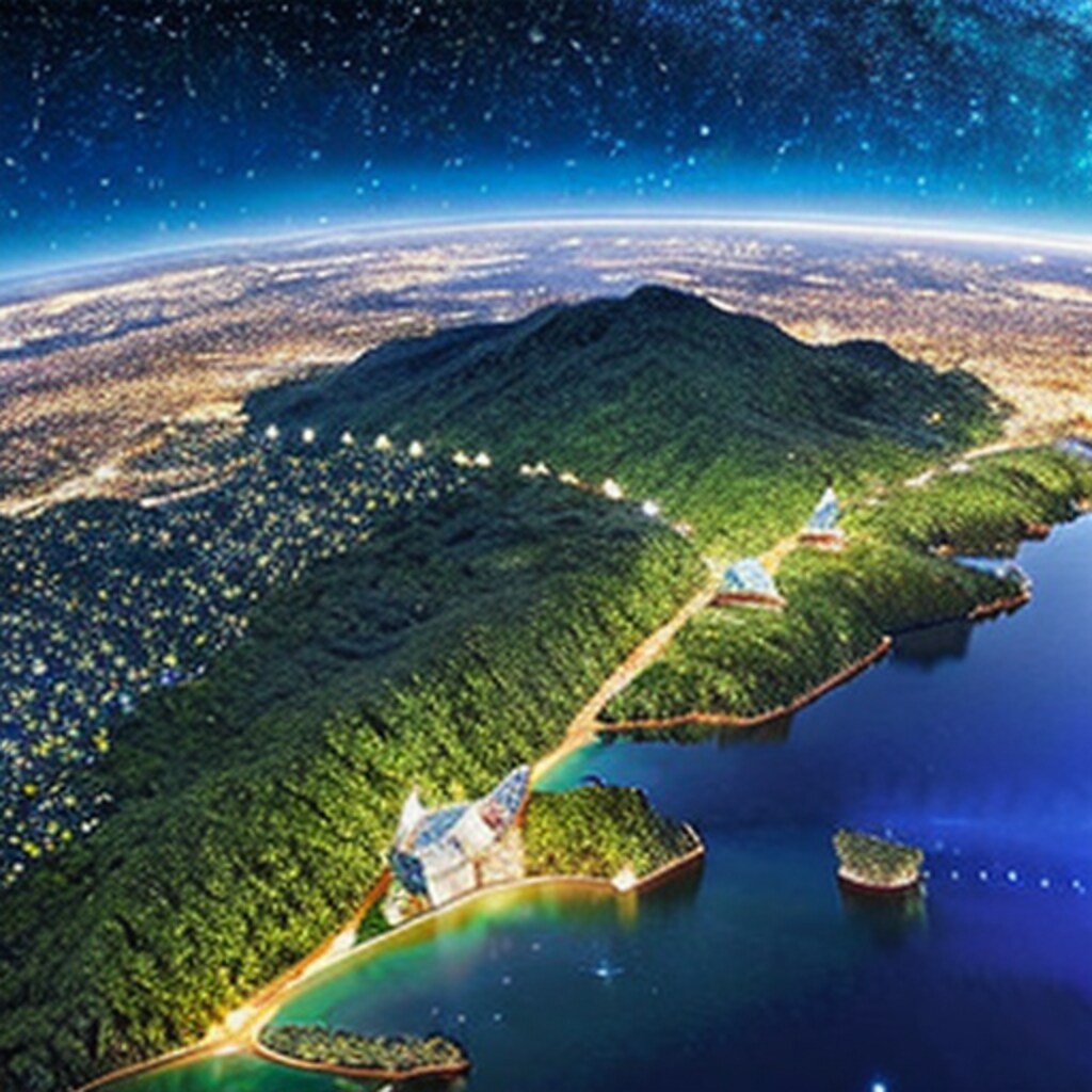 月夜の城