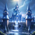 月夜の城 4枚目