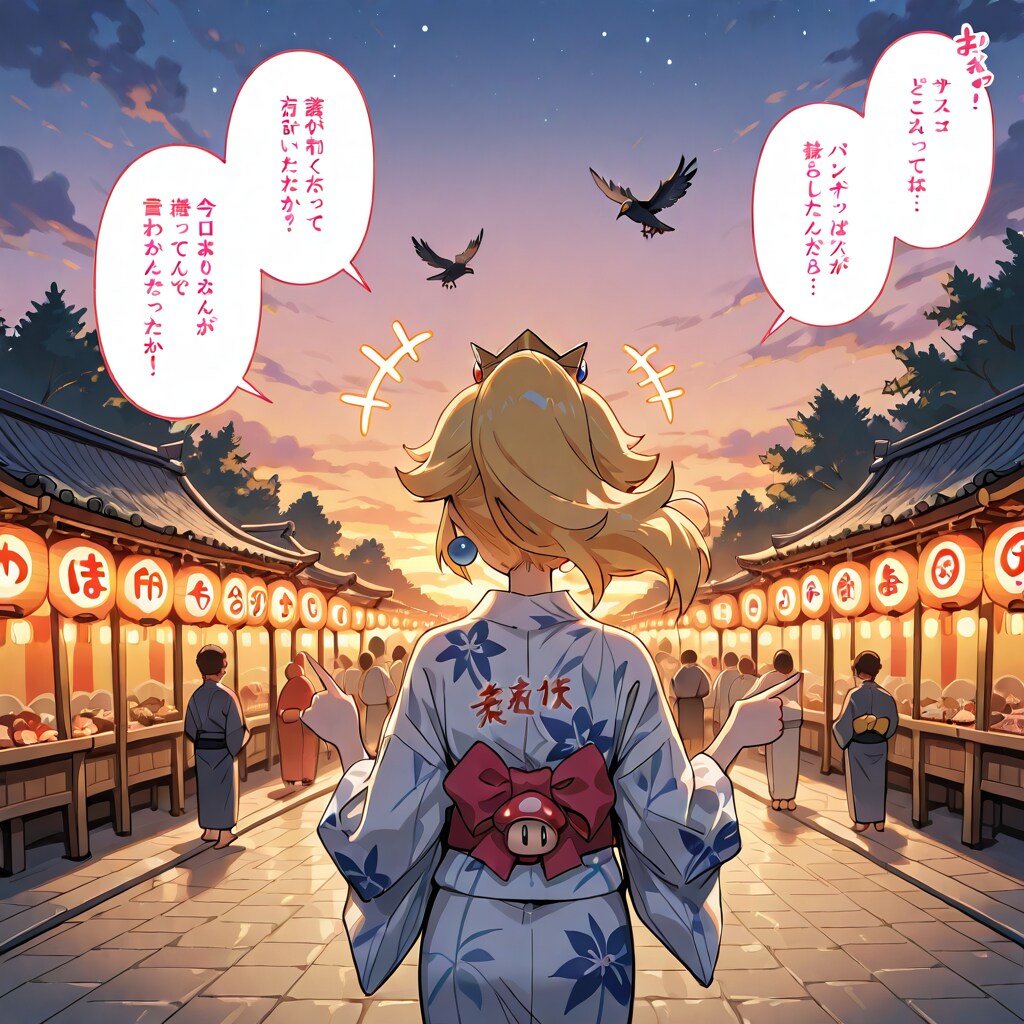 お店がいっぱい！これ全部神前の屋台なの？ | の人気AIイラスト・グラビア