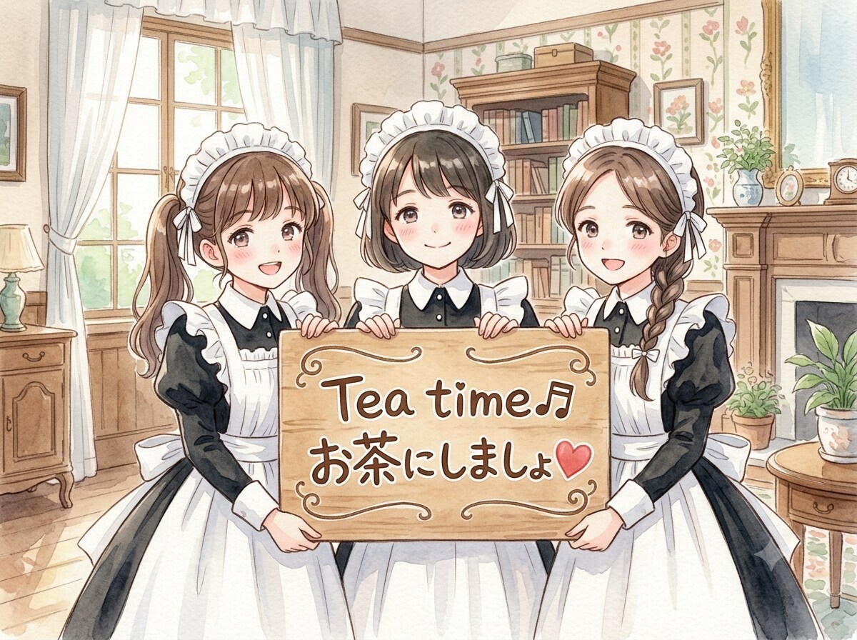 お茶の時間 | の人気AIイラスト・グラビア