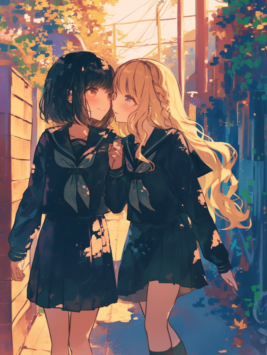 キスしたい二人のJK204
