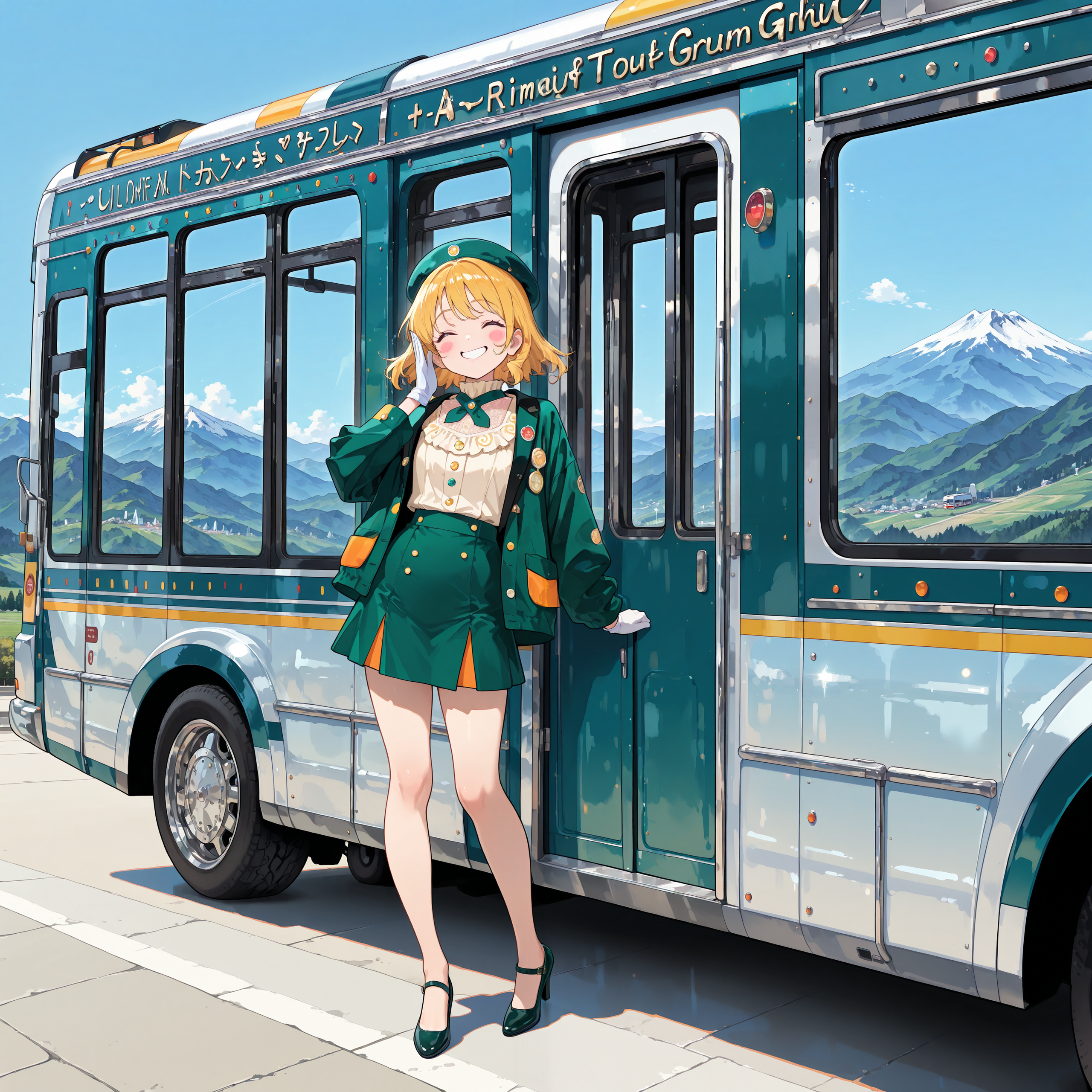 ほわほわバスガイド | の人気AIイラスト・グラビア