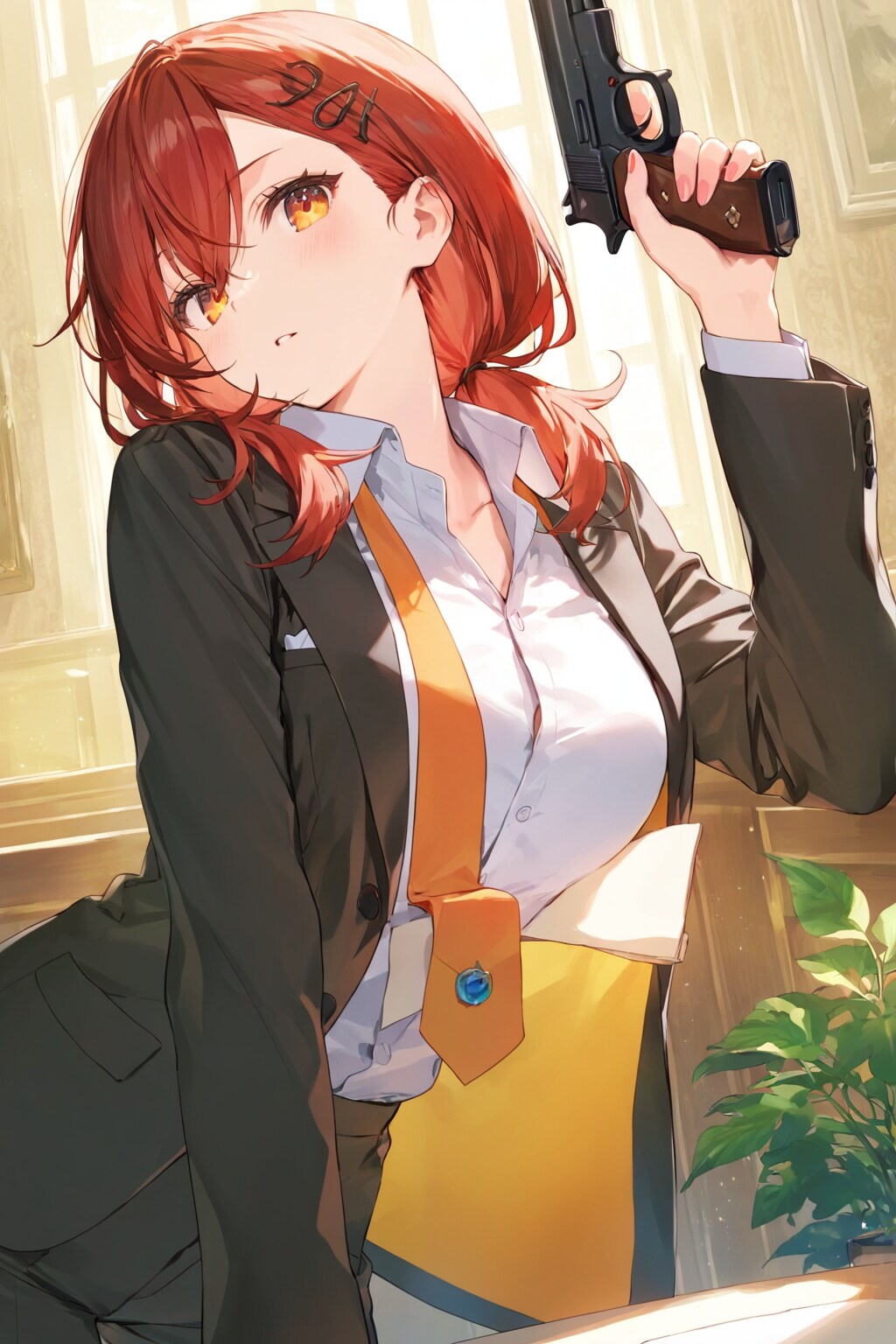 拳銃とスーツ